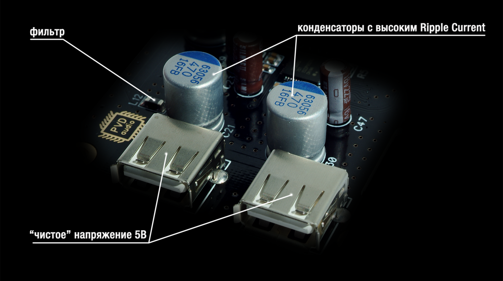 Питание USB | PVD-AUDIO
